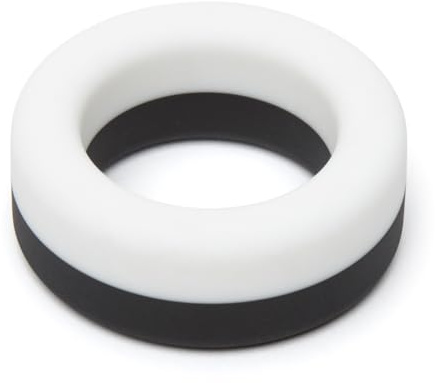 Lovehoney Thick Silicone Cock Ring Vibrator Adult Toy for Him, Black | Stretchy Male Penis Ring, Extra Thick Waterproof Sex Toy for Harder Longer Erections, Flexible Love Ring for Men & Couples