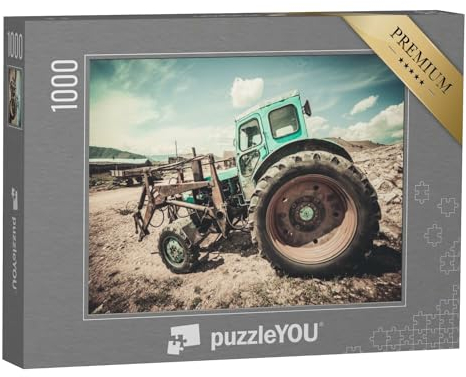 puzzleYOU: Puzzle 1000 Teile „Alter Traktor“ – aus der Puzzle-Kollektion Landwirtschaft