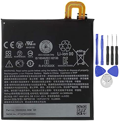 AKKU KOMPATIBEL MIT HTC GOOGLE PIXEL XL B2PW2100 3450MAH HOHE KAPAZITÄT MIT DEMONTAGE-SET ENTHALTEN