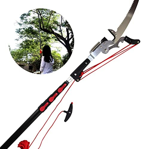 Telescopic Pole Saws 6M/20FT Professional Telescopic Tree Pruner Extendable Pruning Saw Gardening Landscaping Branch Saw Lopper Tools with Tempered Steel Blade Saw