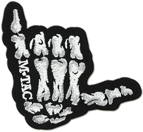 M-Tac Shaka Handbestickter Aufnäher – Moralabzeichen für taktische Militärausrüstung mit Hakenverschluss (Shaka)