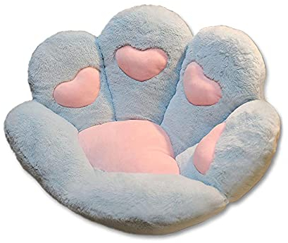 Süßes Katzenpfoten-Kissen, bequemes Stuhlkissen, Plüsch, Katzenpfoten-Kissen, 71,1 x 61 cm, für Sofa, gemütliches Bodenkissen, Sitzkissen, Mädchen KOT-au