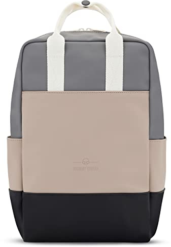 Johnny Urban Rucksack Damen Beige Grau - Hailey - Backpack für Frauen - Eleganter Daypack mit 14 Zoll Laptopfach für Uni Business Schule - Moderne City Rucksäcke - Wasserabweisend