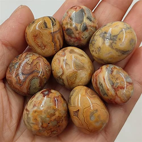 BAWHO 100g en Vrac Agate Folle Naturelle Pierres dégringolées Cristal Poli Pierres précieuses Poisson et Pot de Fleurs décoration de Paysage QINTINYIN