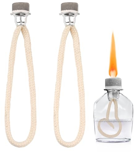2 Stück Öllampen Docht, 17cm Duftlampe Docht mit Katalytischem Brenner, Docht für Öllampen, Lampe Ersatzdocht, Katalytische Lampe Ersatz Docht für Katalytischer Brenner Diffusor Aromatherapie