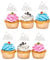 36pcs Mountain Themed Cupcake Toppers - Adventure Cupcake Toppers, Nature Cupcake Toppers, Baby Shower Birthday Party Cake Decoration