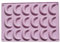 Chaies Vanillekipferl-Backblech Vanillekipferl Backform Silikon 18 Mulden Vanillekipferl Form Silikonform Vanillekipferl Backblech Kipferl Backform Kipferlblech für Schokolade Eiswürfel Pralinen