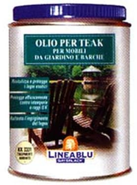 1PEZZO OLIO PER TEAK RIVITALIZZANTE PER MOBILI DA GIARDINO E BARCHE - KK 3331 trasparente ambrato ml.750