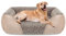 JOEJOY Panier pour Chien, Lit Chien Moyen Taille Lavable, Antidérapant Coussin Anti-anxiété Doux Confort pour Moyen Grand Chiens et Chats, 76x61x23cm