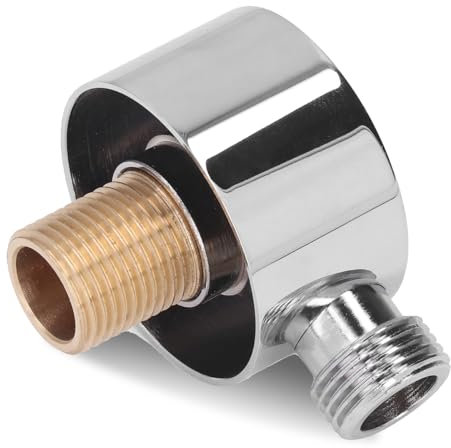 WOOXGEHM Duschanschluss, 1/2 Zoll G Außengewinde Brauseschlauchadapter, Farbecht, Schlichter, Eleganter Duschadapter Aus Messing Zur Wandmontage