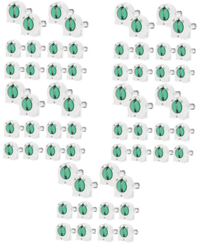 Cabilock 100 Stk T8-Kühlergrill-Lampenfassung Stecker Licht Steckdose LED Leuchtstoffröhre Halterung für Röhrenlampen Kette Lampensockel Fassung für Glühbirne Lampenröhrenhalter Abs Weiß