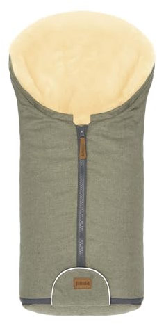 Fillikid Baby Fußsack Pamir & Windel Blaubär | Winterfußsack für Kinder | Lammfellfußsack für Babyschale, Kinderwagen, Buggy | Warmer Fußsack mit echten Lammfell | Fußsack ab Geburt