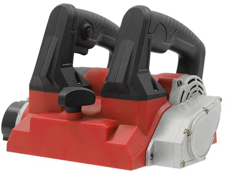 Betonfräse Elektrische 1300W, 1000-4000r/min Sanierungsfräse Einstellbare Tiefe 1-4mm Putzfräse Mauerfräse Wandhobelmaschine Walzenfräse (Rot)