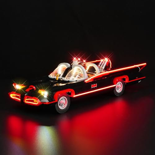 LED Light Kit Compatible with Lego Batman: The Classic TV Series Batmobile, LED Lighting Set Compatible with Lego 76328 The Classic TV Series Batmobile (Lights Only, No Models)
