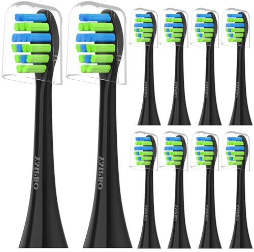 Toothbrush Heads for 7AM2M AM100/AM105/AM111 Electric Toothbrush, Black
