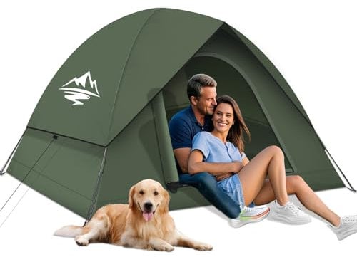 Purebox Camping Tent for 2-3 People, Dome Tent, Waterproof and Windproof Tents, Easy to Pitch Lightweight Outdoor Tents for Camping, Hiking, Backpacking