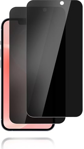 Carantee 2 Stück Sichtschutzfolie für iPhone 13 Mini, 9H Kratzfest, Anti-Fingerabdruck, Wasserabweisend, Hartglas, 99.99% Transparent, 6.1 Zoll, Hochglanz
