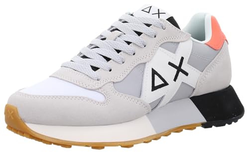 SUN68 Zapatillas Jaki 2.0 Bicolor, Blanco/Gris, 46