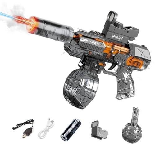 Wasserpistole Elektrisch, Mit leichtem Sprühnebel simuliertem Rückstoß Wasserspritzpistole, 8-10 M Großer Reichweite Wasserpistole Spielzeug, Sommer Wasserspielzeug Wasserpistole für Kinder Erwachsene