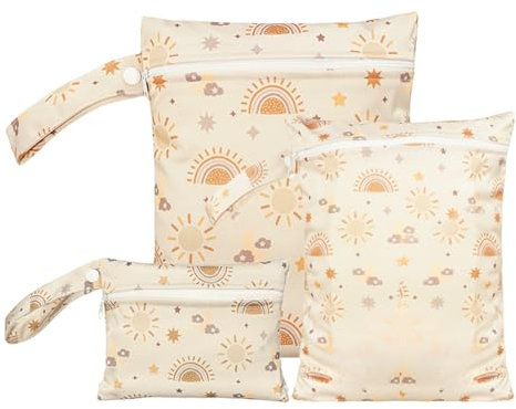 Genérico Bolsas Impermeables para Bebé, Fundas para Ropa Juego de 3 Unidades, Organizador Estanco para Trajes de Baño, Piscina, Camping, Senderismo y Actividades del Bebé