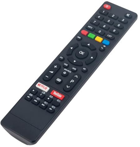 GCBLTV9MU Telecomando Sostituito - VINABTY - compatibile con il telecomando per TV Smart UHD 4K Chiq Saba Aiwa Changhong GCBL-TV9MU L40G7N SA40S58N1 U50H7L/N U58G7N L32H7L/N U43H7L/N AW58B4K AW65B4K