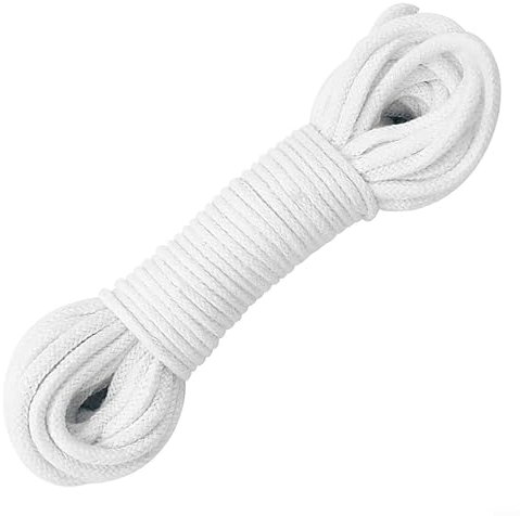 Cotton Rope for Self Watering Essential for Plant Care While You're Away (1/4inch(1/6inch(4mm): 30feet/9m)