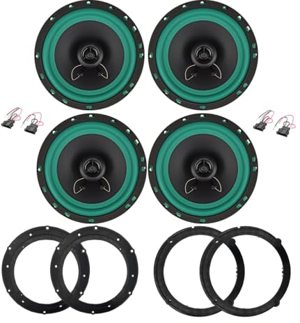 IPNOSIS Kit de 4 altavoces IP-01165 para VW Golf V con 2 soportes delanteros, 2 soportes traseros y 4 conectores