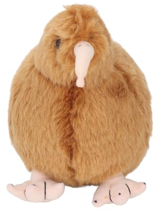 Hamwesh Kiwi-Vogel-Plüschtier, 20 cm, Weiches, Niedliches, Lebensechtes Kuscheltier, Kuschelkissen, Flauschige Puppe mit Kindersicherem Material für, Mädchen, Teenager, Erwachsene, (Brown)