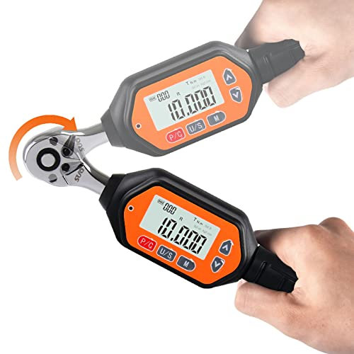 Mini Digital Torque Wrench, 1/4-inch Drive with Buzzer & LED, (2.65-88.5 inch pound/0.