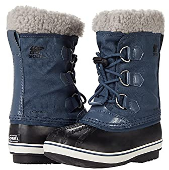 Sorel KIDS YOOT PAC NYLON WATERPROOF Schneestiefel für Unisex Kinder, Blau (Uniform Blue x Black) - Youth, 33 EU