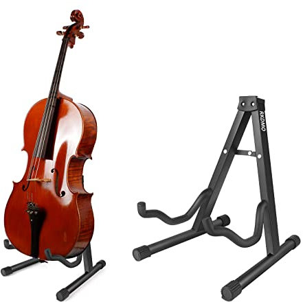 RKDMO Ständer verstellbar A-Rahmen zusammenklappbar Cellohalter (schwarz)