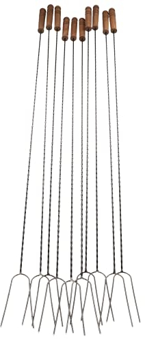 KOTARBAU® 10er Set Grillspieß 140 cm Barbecuespieß zum Grillen Lagerfeuer