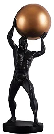 Skulptur Puppe Statue Harz Handwerk Bodybuilding Kunst Skulptur Herkules Statuette Heimtextilien
