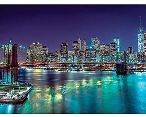 YSCOLOR Diamant Painting Diamant Stickerei New York Skyline Diamant Mosaik DIY Diamant Malerei Runde Bohrer Strass Eingefügt Voll Handwerk 30X40cm