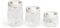 Livoo, Ensemble de 3 Bocaux de Conservation, MEN401, en Verre Borosilicaté, Couvercle avec Mise Sous-Vide, Contenance 400 ml, 800 ml et 1,2 L
