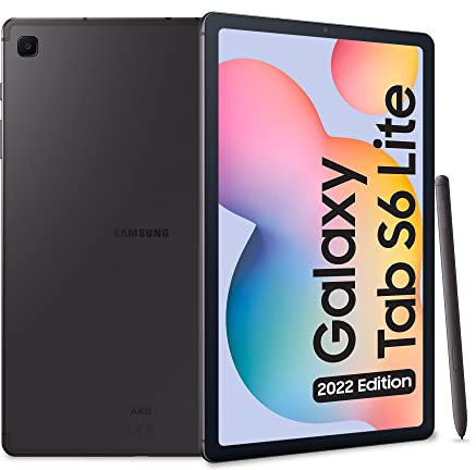SAMSUNG Galaxy Tab S6 Lite (2022), S Pen, Tablet, 10.4 Pulgadas Pantalla Táctil LCD TFT, Wi-Fi, RAM 4 GB, 128 GB ampliables, Batería 7040 mAh, Tablet Android 12 Oxford Gray [Versión Italiana] 2022