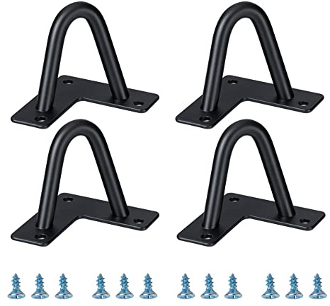 LCSDLHLSY 3Inch Hairpin Legs,Short Metal Table Feet,Black 4 Pack with Screw | Mid-Century Modern DIY Legs for Sofa,Cabinet,Wardrobes,TV Cabinet,Nightstand,Jewelry Boxes, Coffee Table Legs,Riser Support.