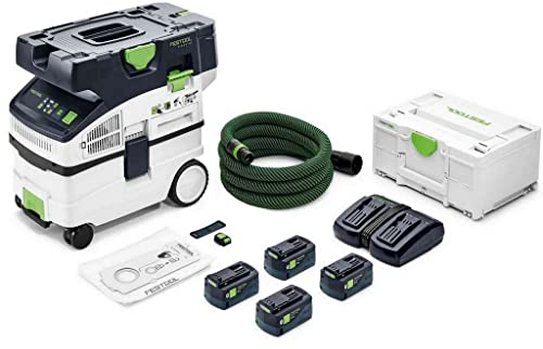 Festool Akku-Absaugmobil CTMC MIDI I-Plus CLEANTEC (mit Hauptfilter, SELFCLEAN Filtersack, SaugschlauchR, Sauger-Fernbedienung, Energie-Set SYS 18V)