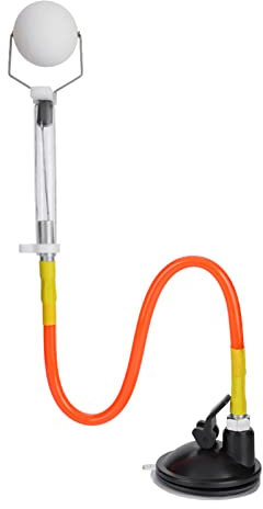Ping Pong Trainer, Spin Trainer Tischtennis, Tischtennis Trainer Set, 6.5×29cm, verstellbar aus PVC, Tennis-Roboter, mit Saugnapfbefestigung, für das Training mit Tischtennisbällen