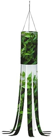 Grüne Pflanze Halloween Geist Windsäcke Hängende Dekoration 40 In Ghost Windsack Flagge Halloween Themed Urlaub Windsack für Vorgarten Terrasse Rasen Garten Party