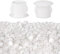 100 Pcs Plastic Hole Plugs 3/8(10mm) Screw Caps Cover White Plastic Hole Plugs for Cabinet Cupboard Shelf Furniture
