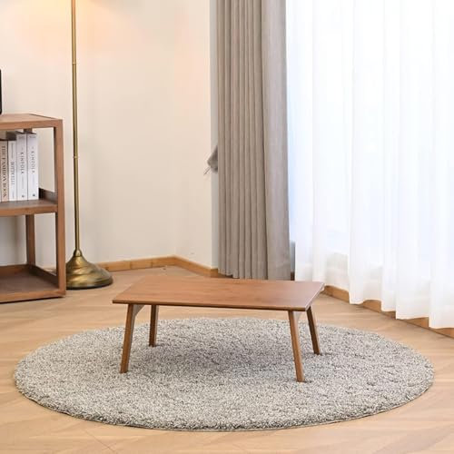 JIKUGO Petite table basse pliable en bambou pour fenêtre flottante, tatami, salon de thé, balcon, salon, extérieur - Pas de montage nécessaire - Taille L