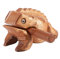 Holzfrosch, Feng Shui, Glücksfrosch, Holzfrosch, Guiro-Raspel, Musikinstrument, Klangblock, Heimbüro, Dekor (M: 8 cm)