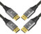 CABLEDECONN Ultra HD 8K Displayport Kabel 1.4, DisplayPort-Kabel (8K @ 60Hz, 4K @ 144Hz, 2K @ 240Hz) HBR3, Bradied 32,4 Gbit/s DP auf DP Kabel für Gaming-Monitor, HDR/HDCP/FreeSync/G-Sync (1,5 m), 2