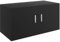 Homgoday Armario de pared para colgar en la pared, armario de almacenamiento para cocina, sala de estar y oficina, muebles de interior, color negro, 80 x 39 x 40 cm, madera de ingeniería