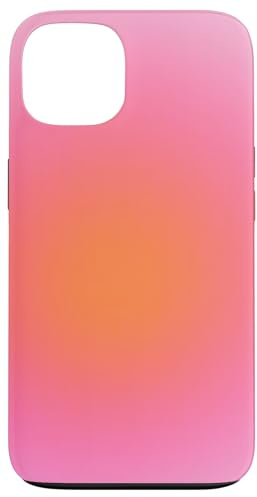 Rosa & Orange Aura Cute Ombre Gradient Checkerboard Hülle für iPhone 13