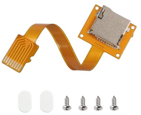 Micro SD Card Extension Cable TF Card Adapter FPC Micro SD Card Extension Cable with Screw Holes External Self-Ejecting Card Holder for Micro SD Cards Prevents Holder Wear and Tear (3.93in/10cm)