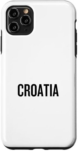 Hülle für iPhone 11 Pro Max Kroatien Nationalflagge Farbe Weiß