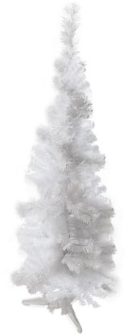 DIVCHI 4ft Premium Christmas Tree 130 Branch Xmas Trees Artificial Christmas Tree Pine Tree With Plastic Stand Realistic Branches Christmas Tree For Indoor And Outdoor (White)