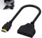 DONOONIS Prise HDMI Double,Répartiteur de Câble 1 Entrée 2 Sorties,Mâle vers Double Femelle pour HDTV HD LED LCD Moniteur Projecteurs,non Compatible avec Le Décodeur TV SFR